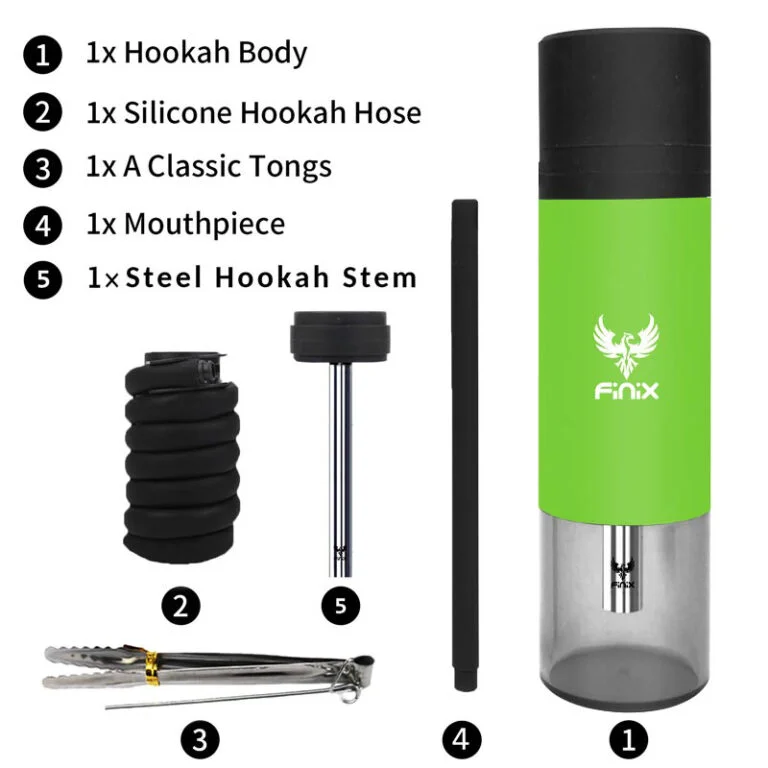 Finix Portable Car Hookah – Plastic + Accessories & Bag