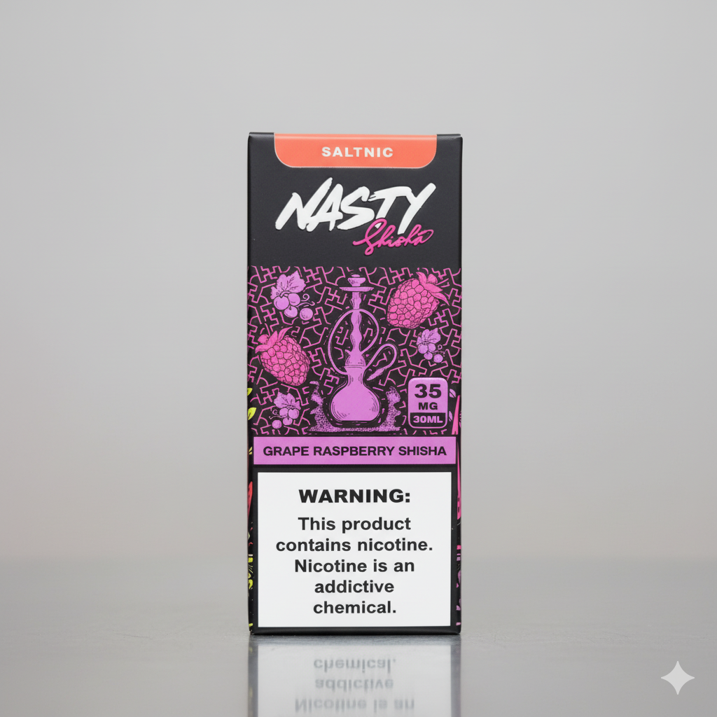 Nasty Shisha Grape Raspberry Nicotine Salt 30mL