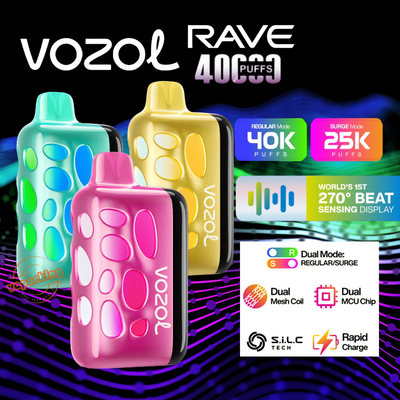 VOZOL RAVE 40,000 Puffs Disposable Vape